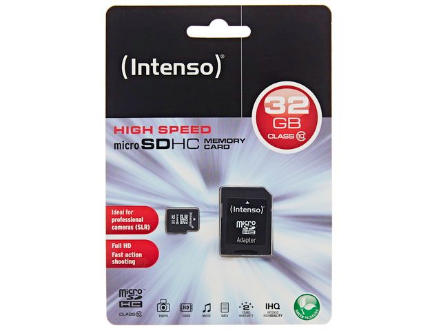 Intenso 32 GB Micro SDHC-Card microSDHC card 32 GB Class 4 incl. SD adapter