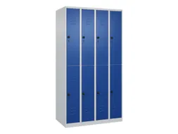 dubbeldekse locker,HxBxD 1850x1000x500mm,4x2vak.,vak B 250mm
