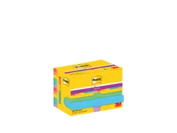 Memoblok Post-it 622 Super Sticky 47,6x47,6mm Playful 12 stuks