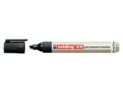 Viltstift Edding 22 EcoLine Schuin Zwart 1-5mm