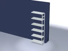 systeemstelling,aanbouwveld,HxBxD 2500x1010x435mm,vakl. 315kg