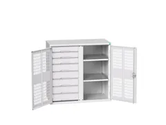 universele kast,HxBxD 1000x1050x550mm,2xStalen bodem,8lade(n)