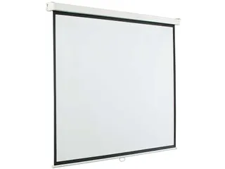 Smit Visual projectiescherm 180x180cm 1:1 mat wit doek handbediend - 1