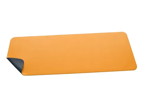 Onderlegger oprolbaar Sigel geel-grijs, 800x300x2mm imitatieleer, dubb