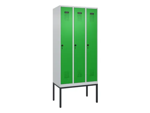 locker,HxBxD 2120x900x500mm,3vak,vak B 300mm,draaigrendel