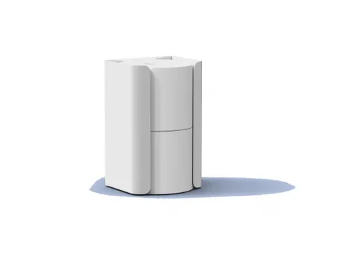 Toiletpapier Houder Duo 2 rollen Wit