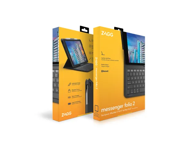 ZAGG Messenger Folio 2 Houtskool Bluetooth Frans