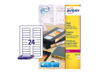 Etiket Avery L7665-25 72x21.2mm voor datatape's 600stuks - 1