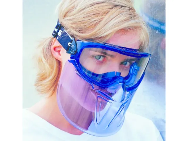 Gelaatscherm Blast Blauw, Polycarbonaat