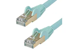 CAT6a Ethernetkabel 10 Meter Snagless Aqua