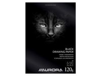 Tekenblok Aurora A4 20v 120g zwart tekenpapier