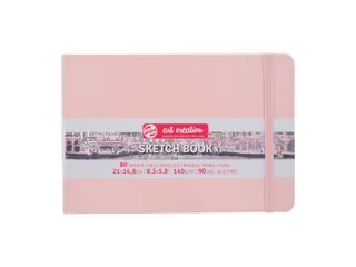 Schetsboek Talens Art Creation 80 witte vellen 140gr 210x150mm roze - 1