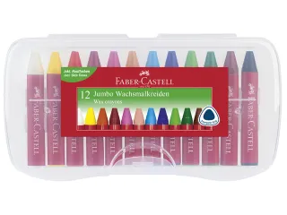 waskrijt Faber-Castell Jumbo etui à 12 stuks - 1