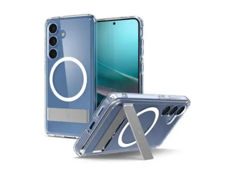 Ultra Hybrid S MagFit Samsung Galaxy S25 Hoesje Back Cover Wit