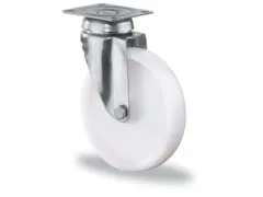 roulette pivotante,force 55kg,Øxl 50x18mm,bandage plastique