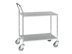 Serveerwagen,Draagverm. 200Kg,2Etage(S),Houten Legbordetage