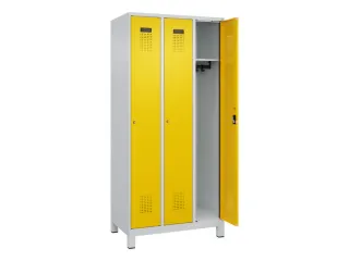 locker,HxBxD 1950x900x500mm,3vak,vak B 300mm,cil.-slot,voeten - 2