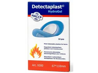 Detectaplast 9300 hydrogelpleister waterafstotend blauw 67x110mm 10 st - 2