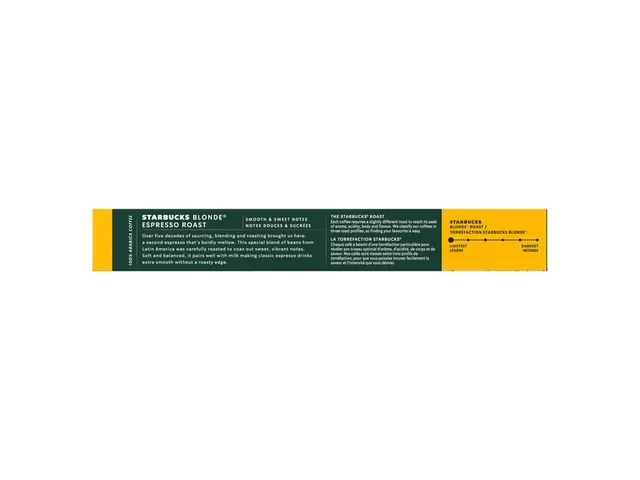 Starbucks Blonde Espresso Roast koffiecups 10 stuks
