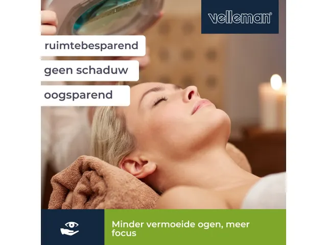 Loeplamp Met Vergrootglas 5 Dioptrie 22w Wit