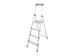 Escabeau Léger Aluminium Articulations Plastiques Plateforme Lxp 25x2