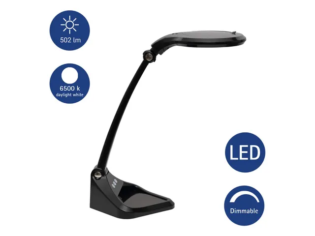 Loeplamp MAUL Iris LED dimbaar zwart