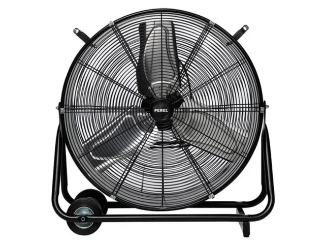 Vloerventilator Drum Metaal Ø 60cm Zwart