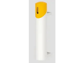 Wandasbak 1.4 liter 510x100mm Ral9016 Wit Ral1023 Geel Staal - 1
