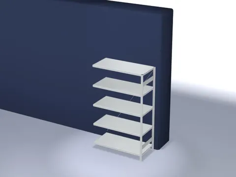 systeemstelling,aanbouwveld,HxBxD 2000x1310x635mm,vakl. 330kg