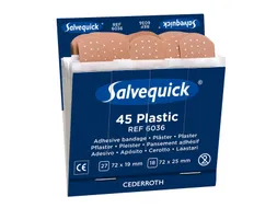 Pleisters Salvequick navulling plastic 6x 45 stuks