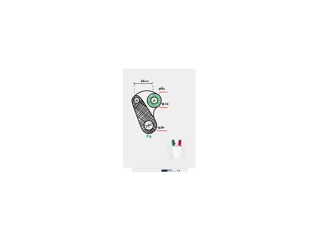 Whiteboard Rocada Skincolour 55x75cm wit gelakt