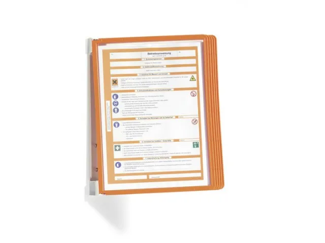 Metalen Wandhouder A4 Vario Wall 5 Oranje