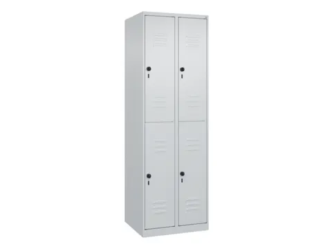 dubbeldekse locker,HxBxD 1850x600x500mm,2x2vak.,vak B 300mm