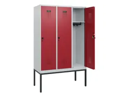 schoollocker,HxBxD 1950x1200x500mm,3vak,vak B 400mm,draaigrendel