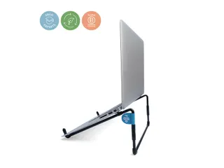 Laptopstandaard R-Go Steel Travel voor 10-22 inch Zwart - 2