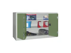 Ruime Vouwdeurkast 1000x1500x400mm 2legborden Ral7035 Front Ral6011