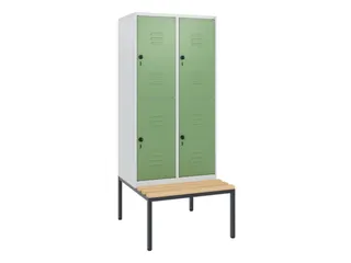 Dubbeldekse dekenkist,HxBxD 1950x800x815mm,2x2vak.,vak B 400mm - 1
