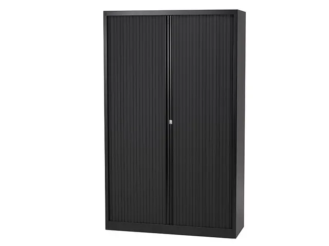 Roldeurkast ET410194S5633 Inclusief 4 Legborden Zwart 198x100x43