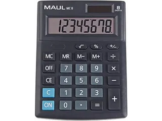 bureaurekenmachine MC 8, zwart - 1
