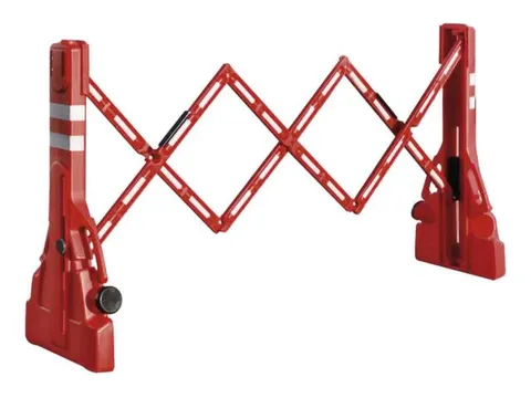 schaarhek,HxB 1100x0-2200mm,rood/wit,PVC,rood/wit