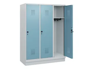schoollocker,HxBxD 1630x1200x500mm,3vak,vak B 400mm,draaigrendel - 1