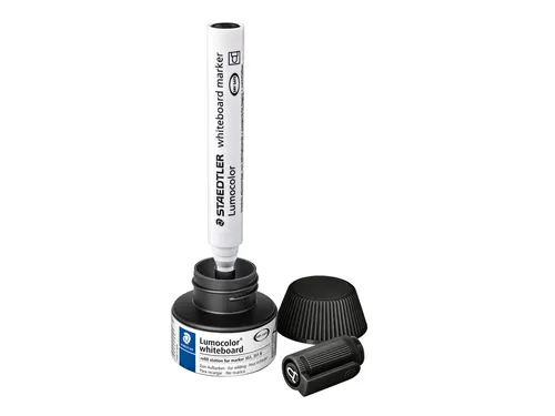 Viltstiftvulling Staedtler Lumocolor whiteboard 30ml zwart