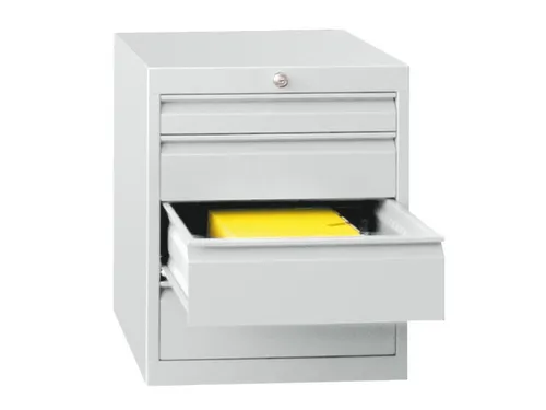 ladekast HxBxD 600x500x600mm 4laden slot RAL7035 front RAL7035