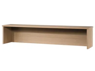opzetvitrine,HxBxD 350x1200x320mm,hout,beuken,slijt- en krasvast - 1
