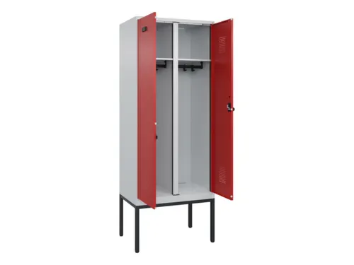 locker voor scheiding van kleding,HxBxD 2120x800x500mm,2vak