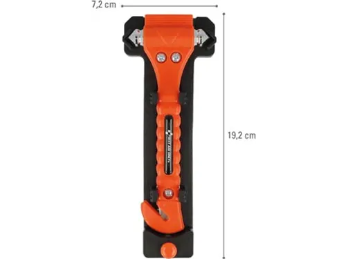 First Aid Only Noodhamer + Gordelsnijder incl. Houder 2 stuks Oranje