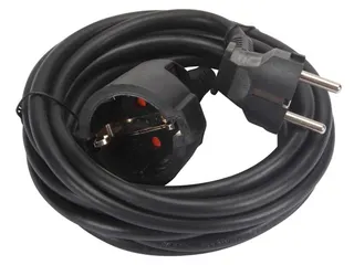 Verlengkabel 3m - Zwart - 3G1.5 - Randaarde - 2
