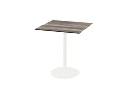 bistrotafel,HxBxD 730x700x700mm,rechthoekig,schotelvoet wit