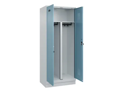 PBM-locker,HxBxD 1950x800x500mm,2vak,vak B 400mm,draaigrendel