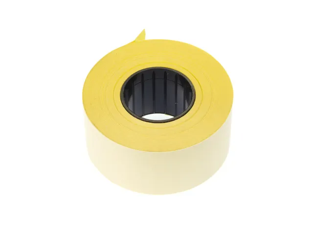 #*Prijstang etiket non perm. geel 1000 et.op rol 26x16mm R 2 regels